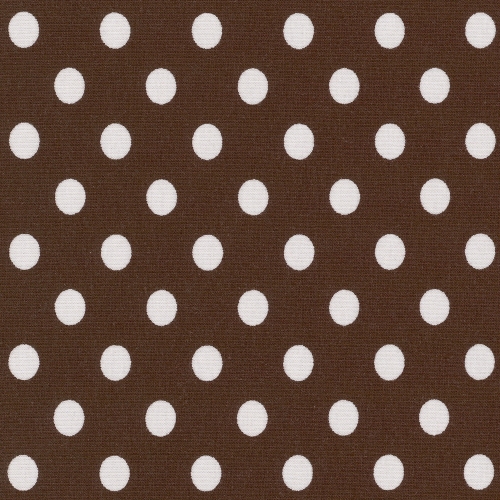 Jersey Swafing - Punkte - 1cm - Dunkelbraun